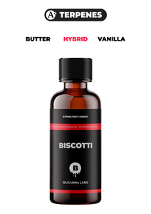 Biscotti - Flavored Botanical Terpene Profile from Bucanna Labs