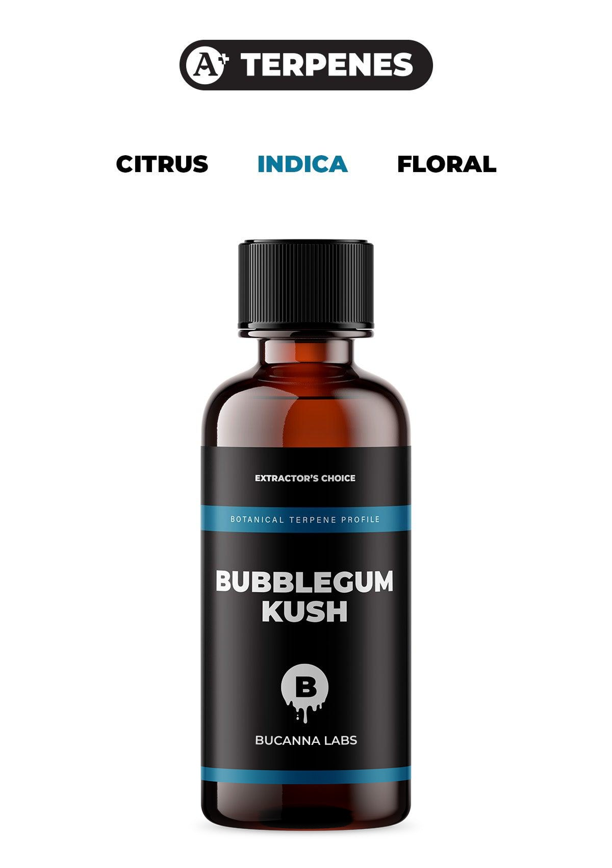 Bubblegum Kush - Botanical Terpene Profile from Bucanna Labs