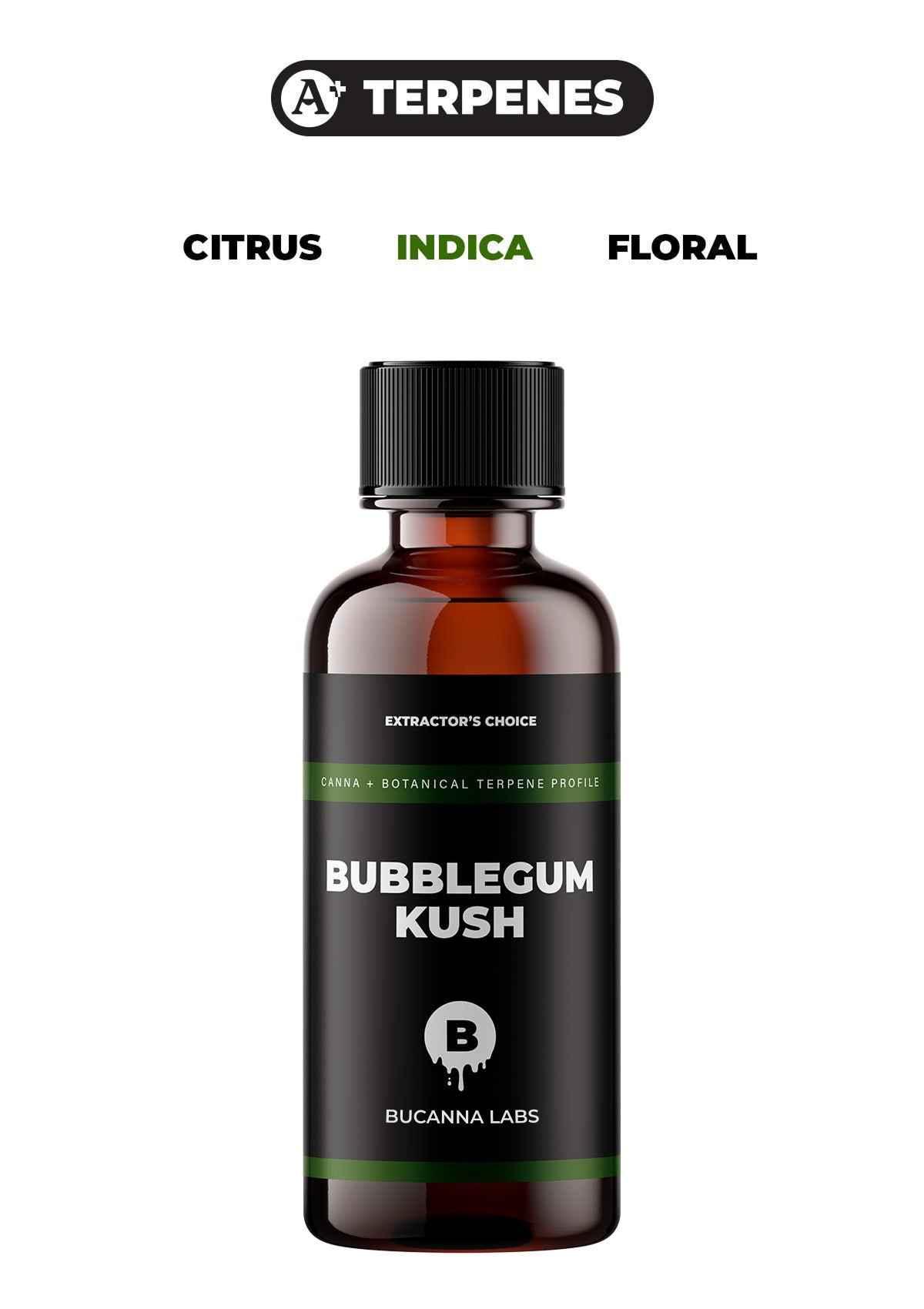 Bubblegum Kush - Canna + Botanical Terpene Profile from Bucanna Labs