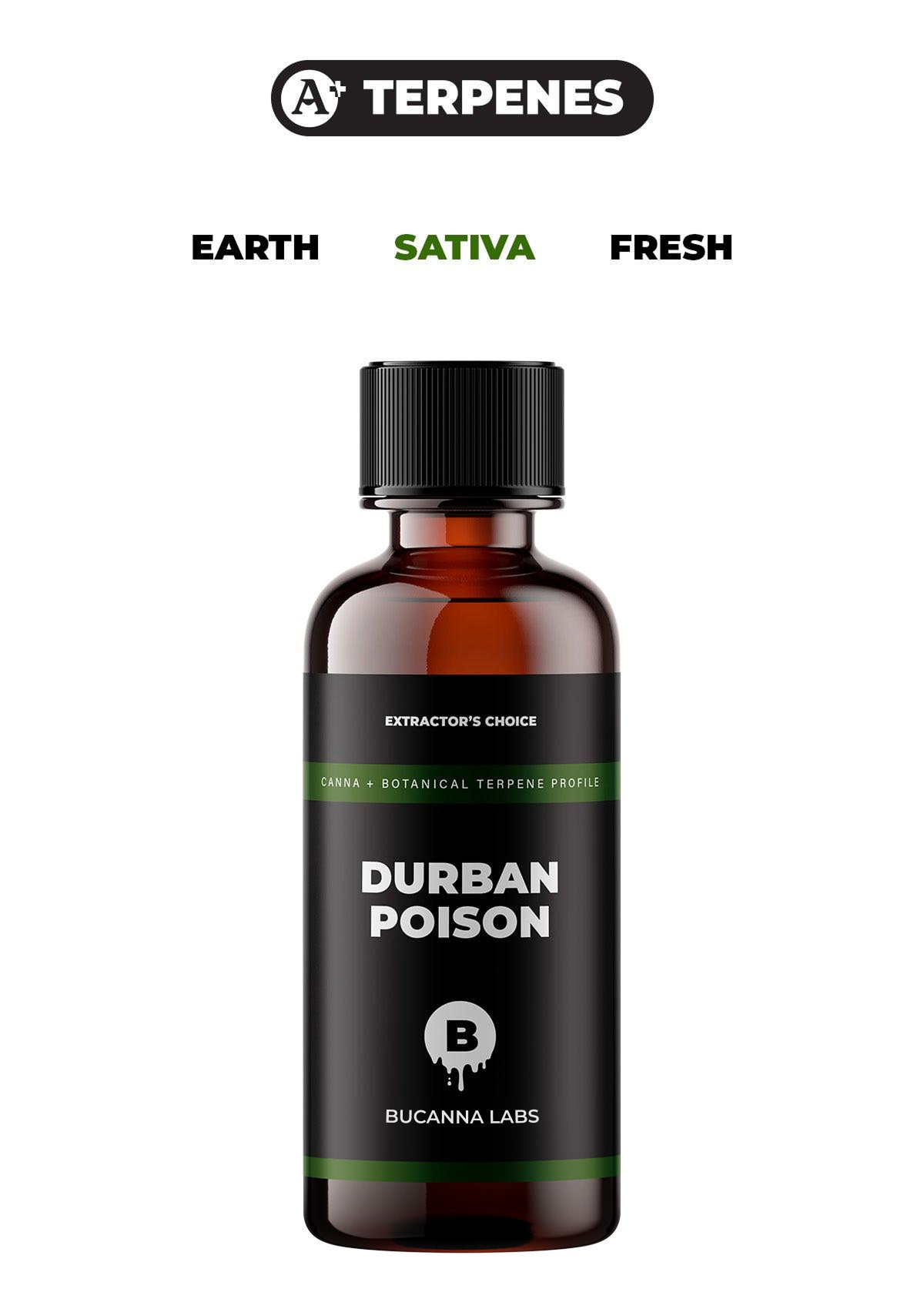 Durban Poison - Canna + Botanical Terpene Profile from Bucanna Labs