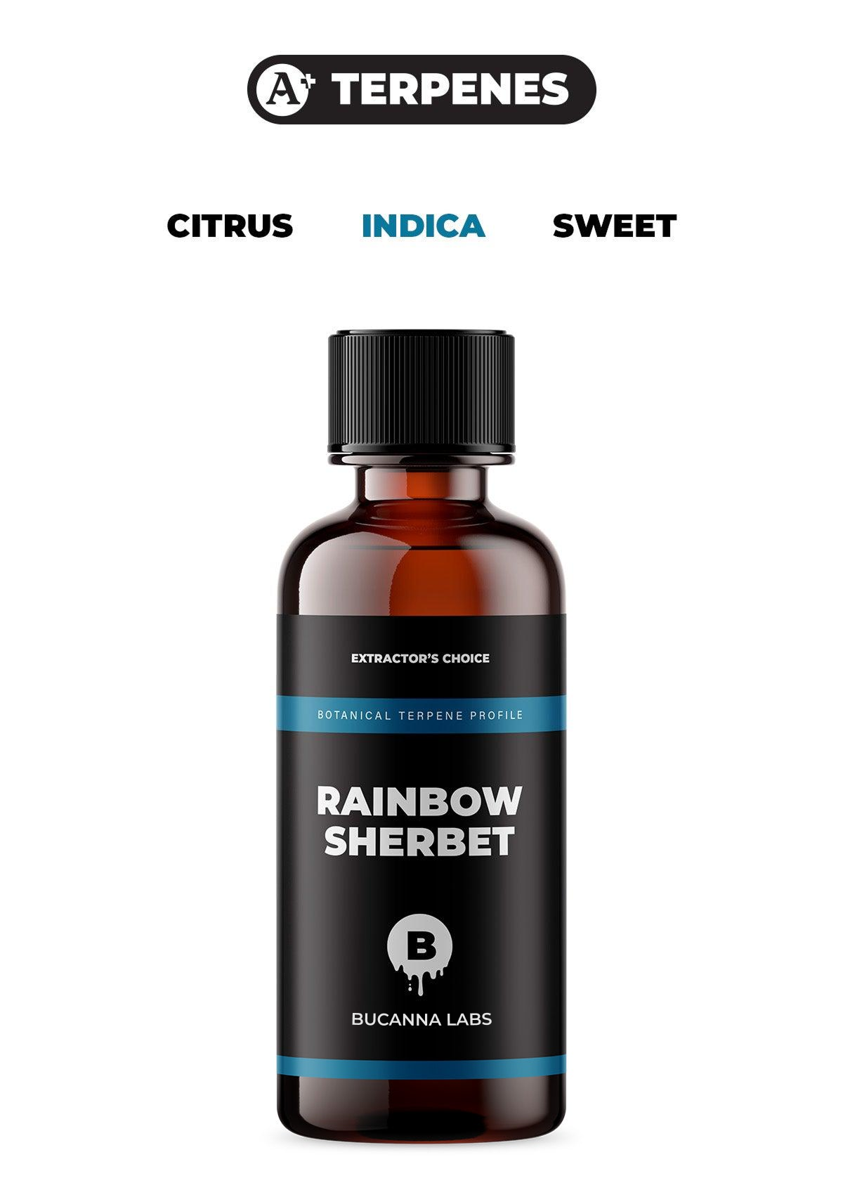 Rainbow Sherbet - Botanical Terpene Profile from Bucanna Labs