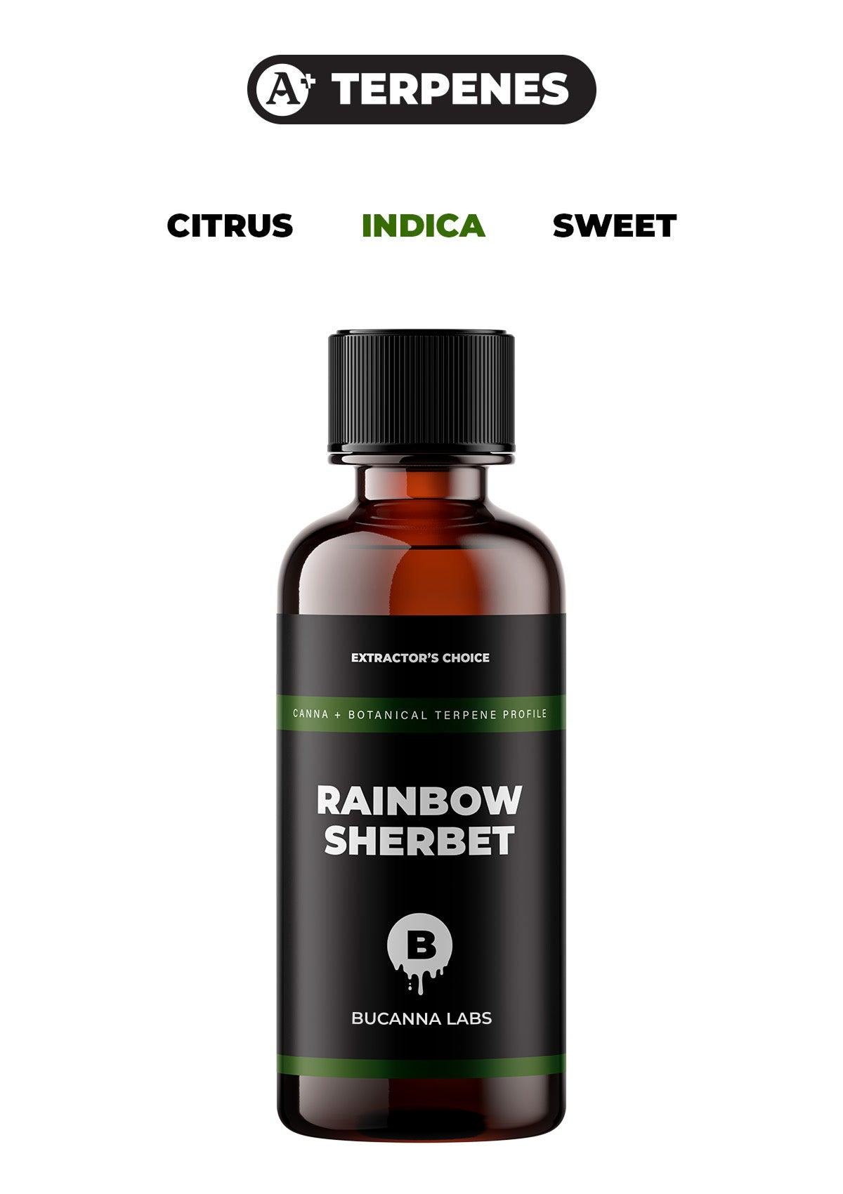 Rainbow Sherbet - Canna + Botanical Terpene Profile from Bucanna Labs