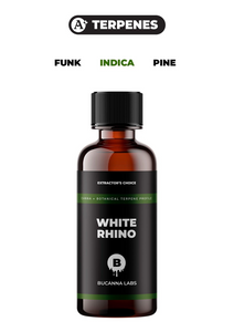 Whote Rhino - Canna + Botanical Terpene Profile from Bucanna Labs