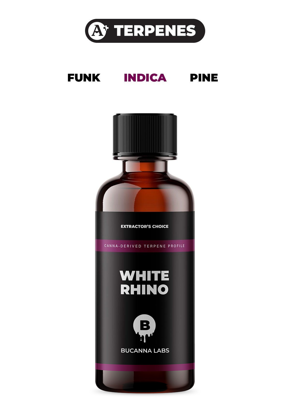 White Rhino - Canna Derived Terpene Profile from Bucanna Labs