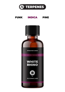 White Rhino - Canna Derived Terpene Profile from Bucanna Labs